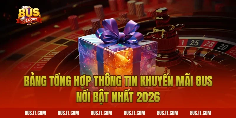 Bảng Tổng Hợp Thông Tin Khuyến Mãi 8US Nổi Bật Nhất 2026