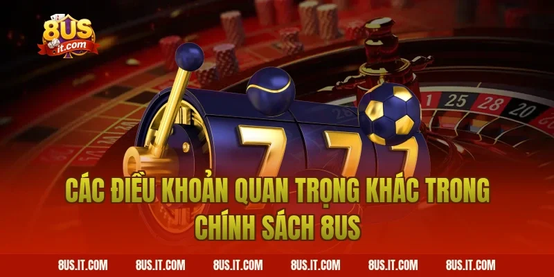 Các Điều Khoản Quan Trọng Khác Trong Chính Sách 8US
